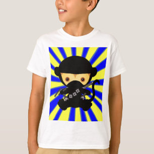 Camiseta Mono Ninja Kawaii