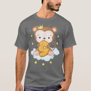 Camiseta Mono Noveno Nacimiento Niño Niño De 9 Años Nacido 