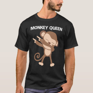 Camiseta Mono Para Mujeres Madre Ape Zoológico Animal Salva
