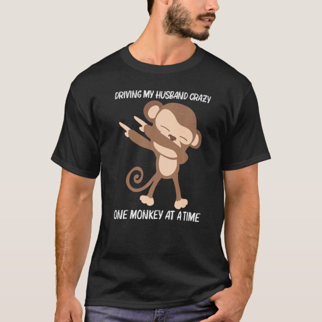 Camiseta Mono Para Mujeres Madre Ape Zoológico Animal Salva (Anverso)