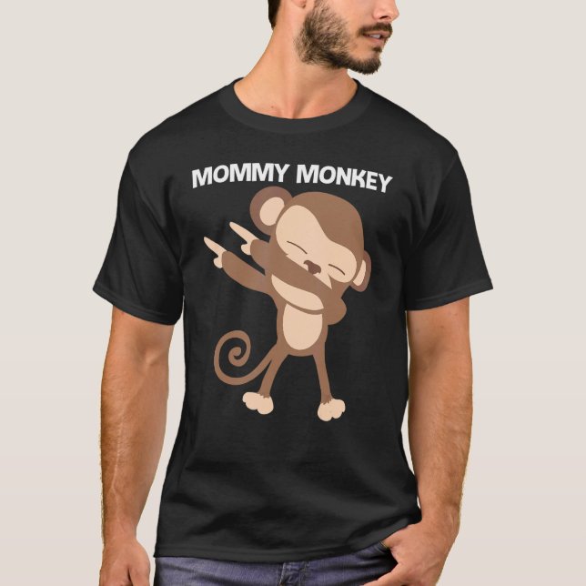 Camiseta Mono Para Mujeres Madre Ape Zoológico Animal Salva (Anverso)