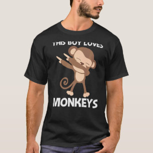 Camiseta Mono Para Niños Zoológico Ape Animales Silvestres