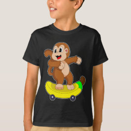 Camiseta Mono Patinador De Plátano