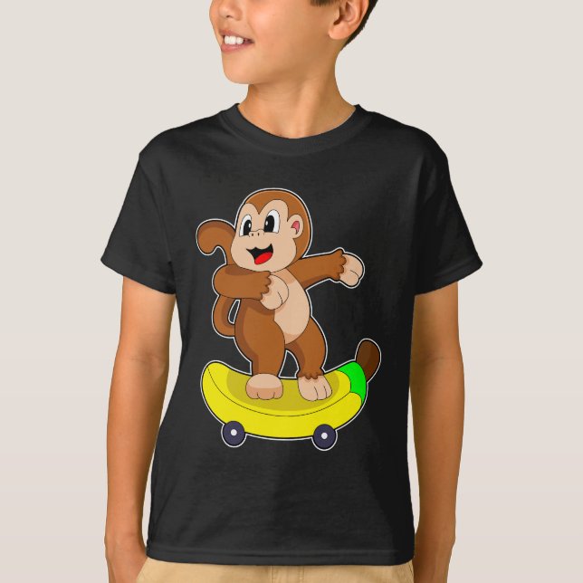 Camiseta Mono Patinador De Plátano (Anverso)