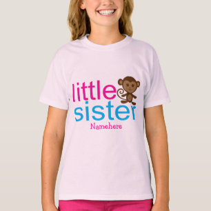 Camiseta Mono Pequeña Hermana Niños-Camiseta