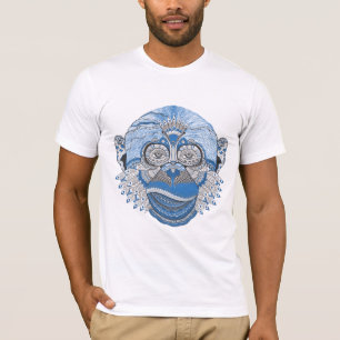 Camiseta Mono psicodélico fresco