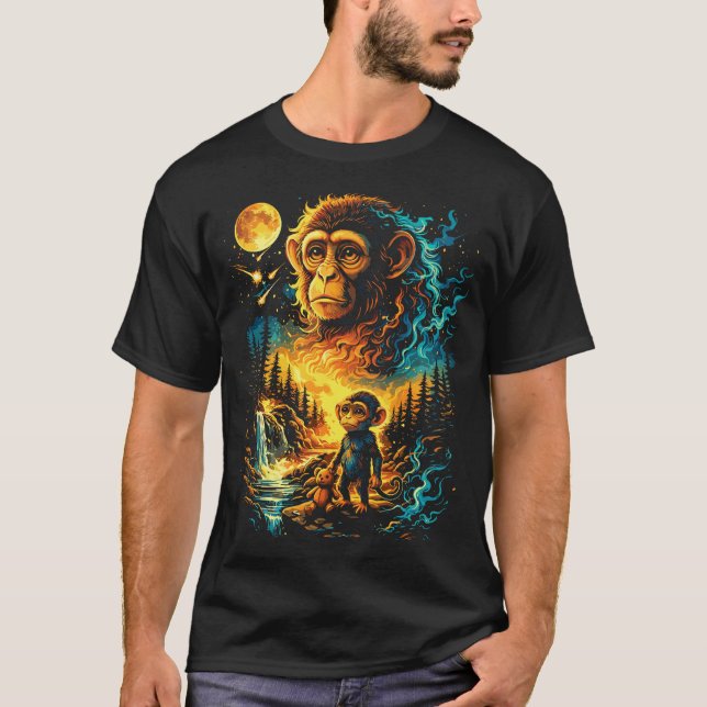Camiseta Mono Puñetero Meme Viral de Internet (Anverso)