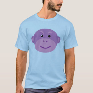 Camiseta Mono púrpura