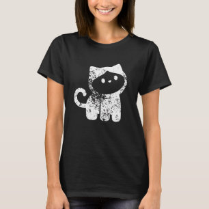 Camiseta Mono quirky en un traje de gato mínimo