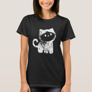 Camiseta Mono quirky en un traje de gato mínimo