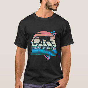 Camiseta Mono retro de mono araña en peligro de extinción