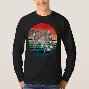 Camiseta Mono retro Sifakas Zoo Animal Lover Madagascar L
