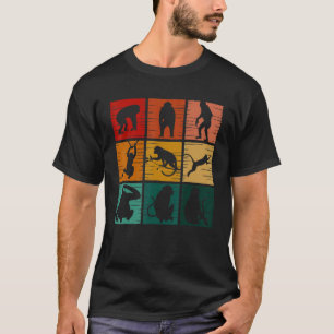 Camiseta Mono Retro Vintage Animal Salvaje Para Hombres Muj
