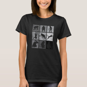 Camiseta Mono Retro Vintage Animal Salvaje Para Hombres Muj