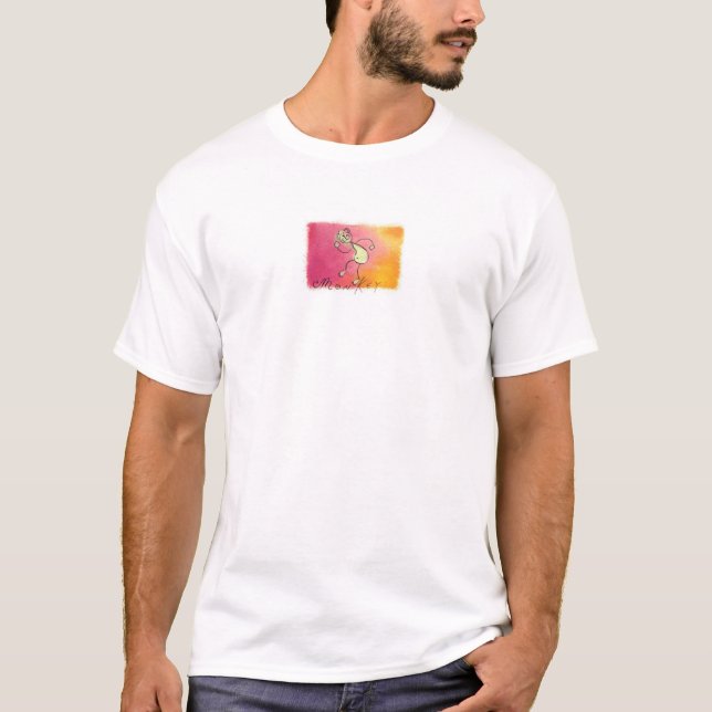 Camiseta Mono - Rótulo del chino (Anverso)