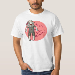 Camiseta Mono Santa Sock Navidad