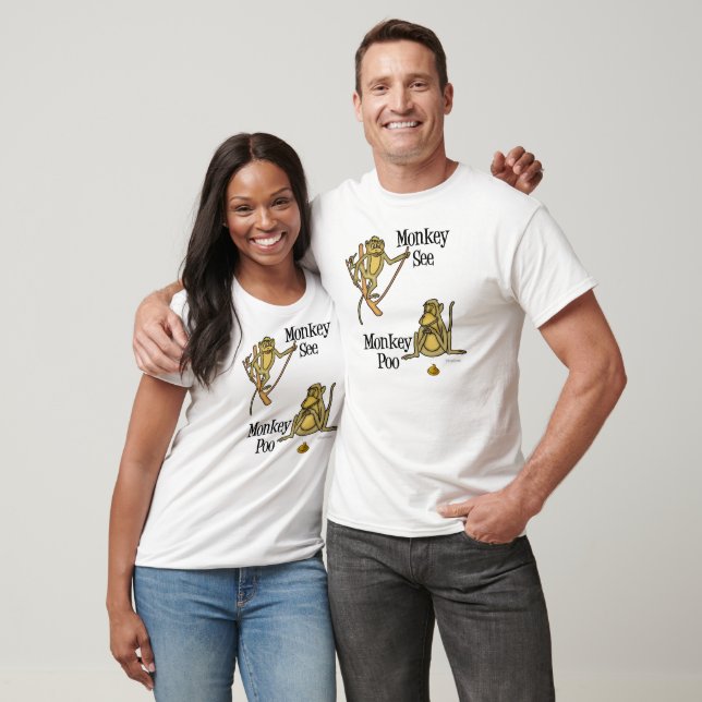 Camiseta Mono See Monkey Poo (Unisexo)