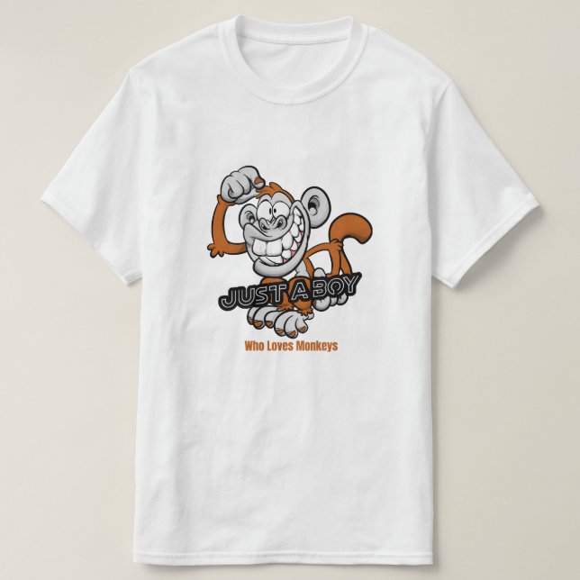 Camiseta mono solo un niño  (Diseño del anverso)