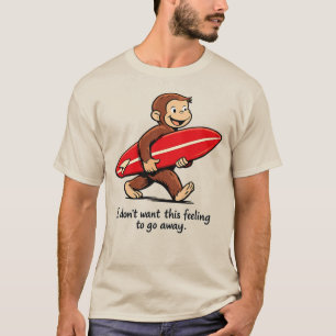 Camiseta Mono surfista, Playa de verano nostálgica