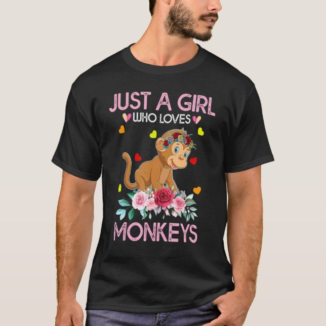 Camiseta Mono Tee Para Mujeres Niños Sólo Una Chica Que Ama (Anverso)