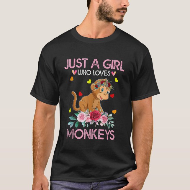 Camiseta Mono Tee Para Mujeres Niños Sólo Una Chica Que Ama (Anverso)