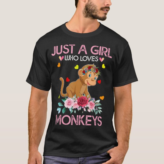 Camiseta Mono Tee Para Mujeres Niños Sólo Una Chica Que Ama (Anverso)
