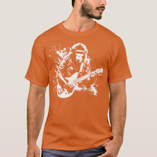 Camiseta mono toca la guitarra