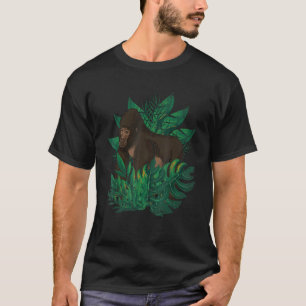 Camiseta Mono tropical Gorila Simio Animal Gorila