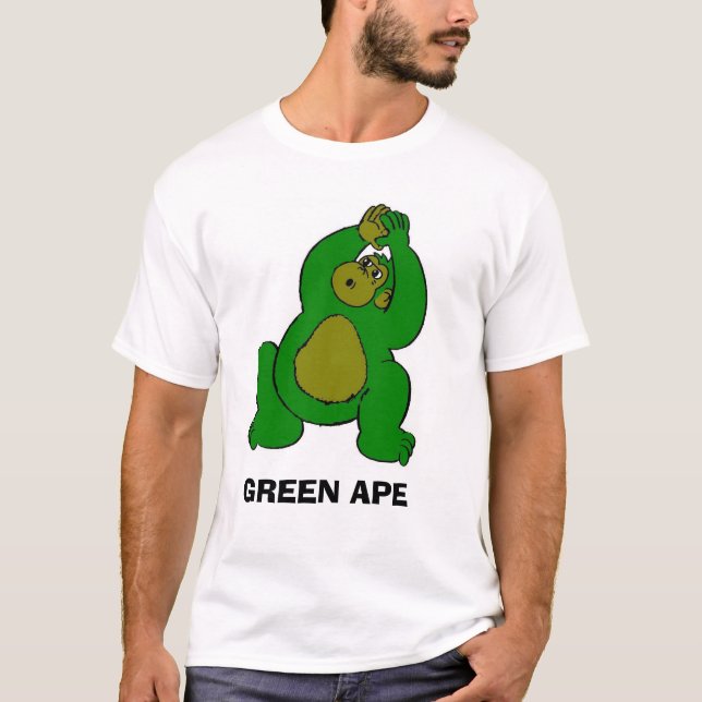 Camiseta Mono verde (Anverso)