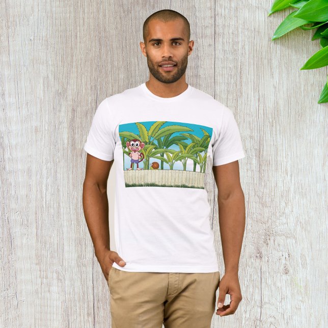 Camiseta Mono y caracol en la jungla tropical (Subido por el creador)