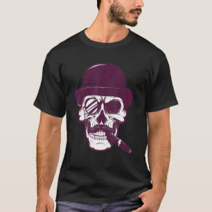 Camiseta Monocle Skull Heads Grunge Punk Metalizado