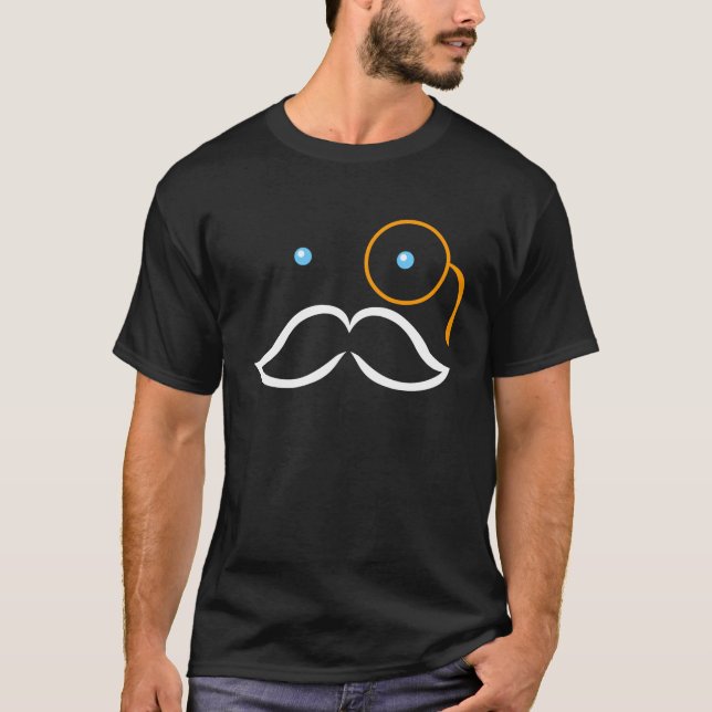 Camiseta Monocle y Mustache (Anverso)