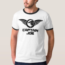 Camiseta monocroma del anillo básico del capitán J