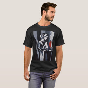 Camiseta Monocroma Mística Mujer Art Déco