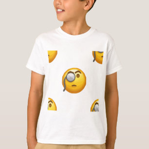 Camiseta monóculo de emoji