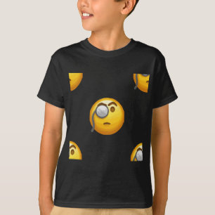 Camiseta monóculo de emoji