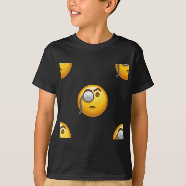 Camiseta monóculo de emoji (Anverso)