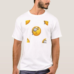 Camiseta monóculo de emoji
