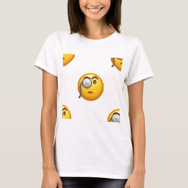 Camiseta monóculo de emoji (Anverso)