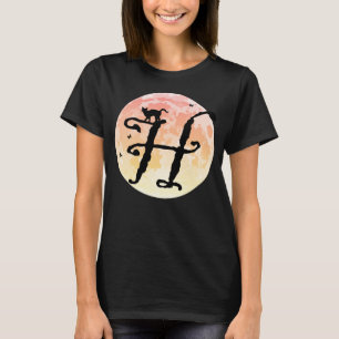 Camiseta monográfica inicial de Luna y Gato H comp