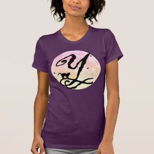 Camiseta monográfica inicial de Luna y Gato Y comp