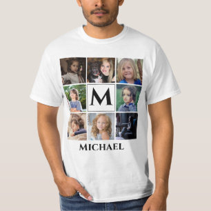 Camiseta Monograma Agregar Collage de fotos de Instagram de