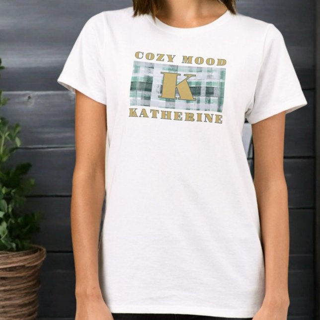 Camiseta Monograma ambiente acogedor verde plasto blanco do (Subido por el creador)