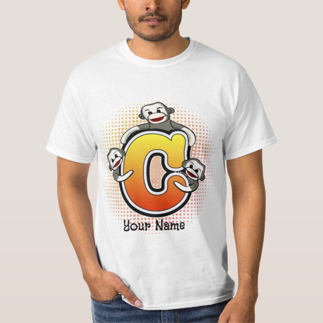 Camiseta Monograma C Sock Monkey (Anverso)