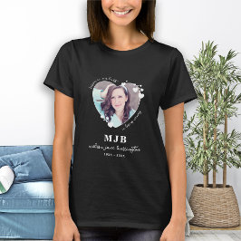 Camiseta Monograma conmemorativo personalizado para foto de