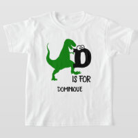 Monograma D de personalizado es para Dinosaur lind