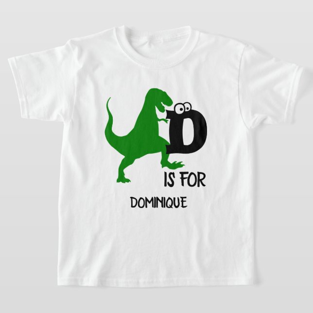 Camiseta Monograma D de personalizado es para Dinosaur lind (Distribución)