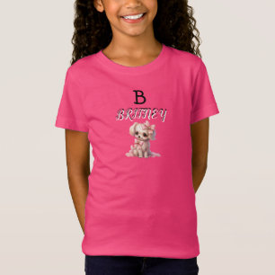 Camiseta Monograma de cachorro personalizado