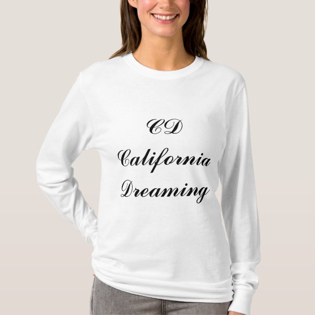 Camiseta Monograma de California Dreaming (Anverso)