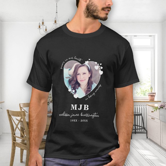 Camiseta Monograma de fotografía conmemorativa personalizad (Subido por el creador)